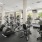 a gym with exercise equipment